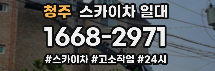 청주 스카이차 일대