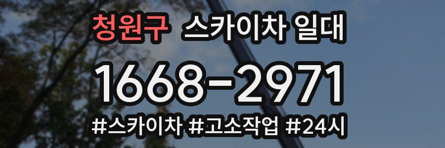 청원구 스카이차 일대