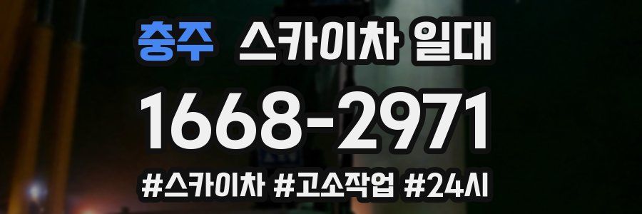 충주 스카이차 일대