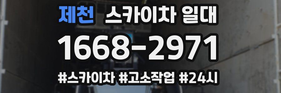 제천 스카이차 일대