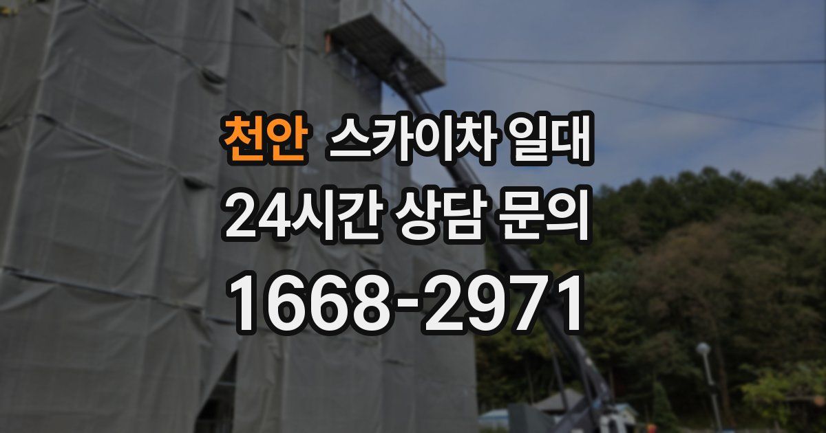 천안 스카이차 일대