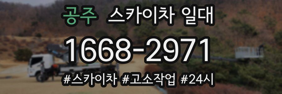 공주 스카이차 일대