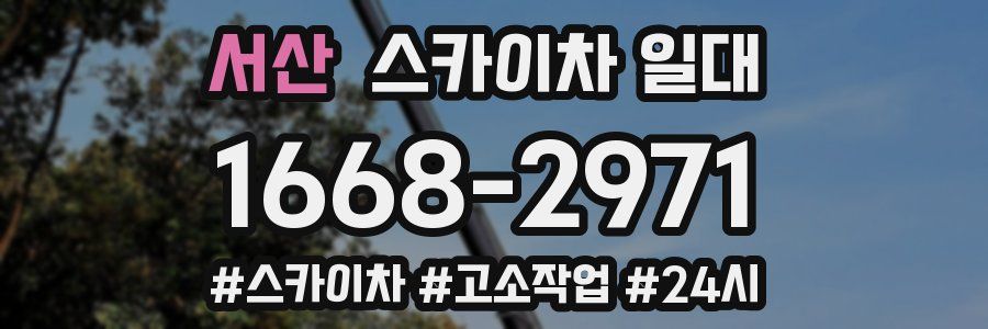 서산 스카이차 일대