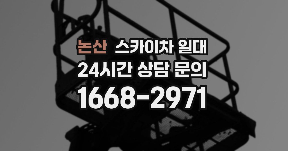논산 스카이차 일대