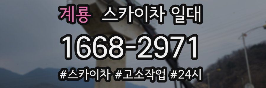 계룡 스카이차 일대