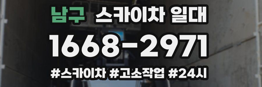 남구 스카이차 일대