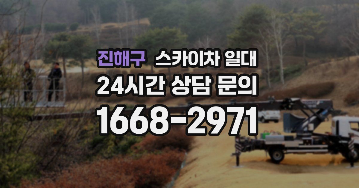 진해구 스카이차 일대