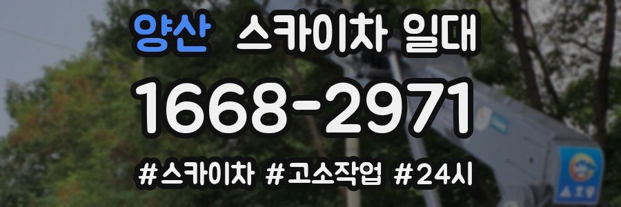 양산 스카이차 일대