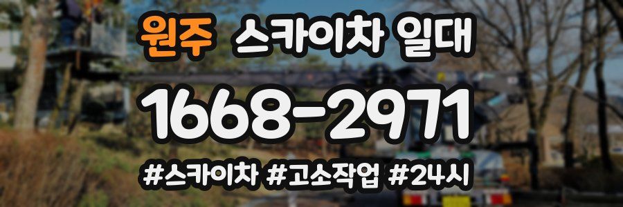 원주 스카이차 일대