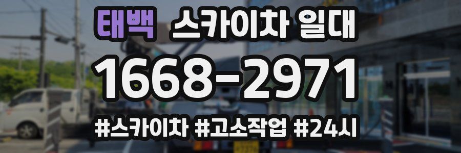 태백 스카이차 일대
