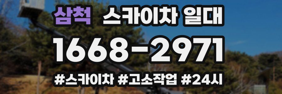 삼척 스카이차 일대