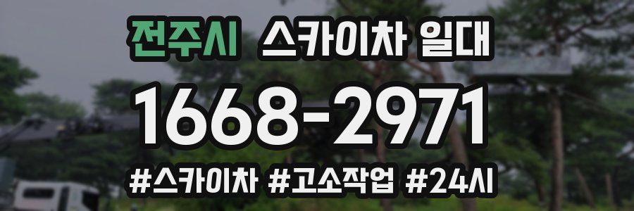 전주시 스카이차 일대