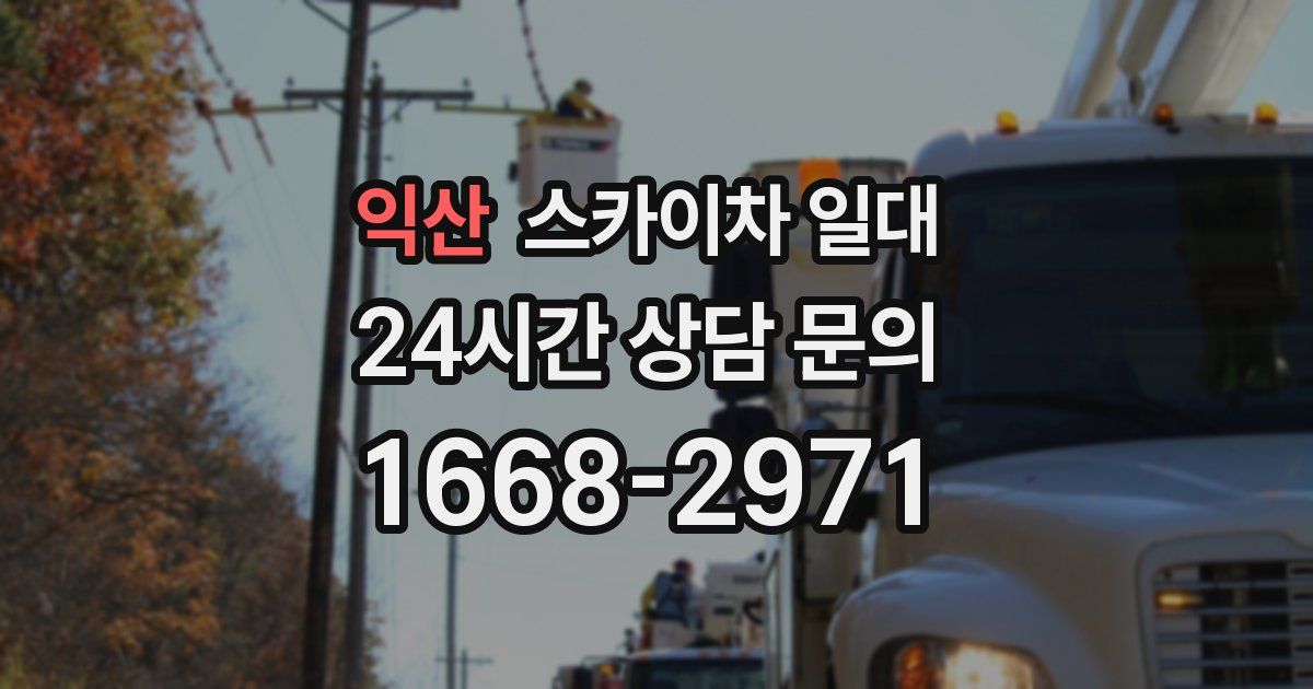 익산 스카이차 일대