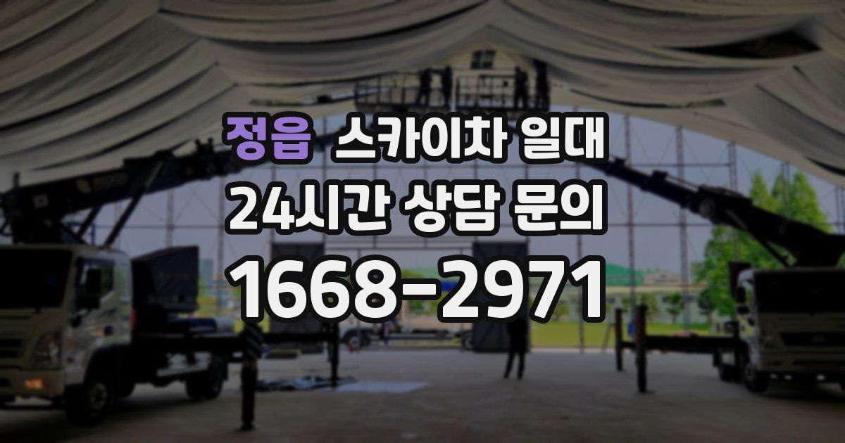 정읍 스카이차 일대