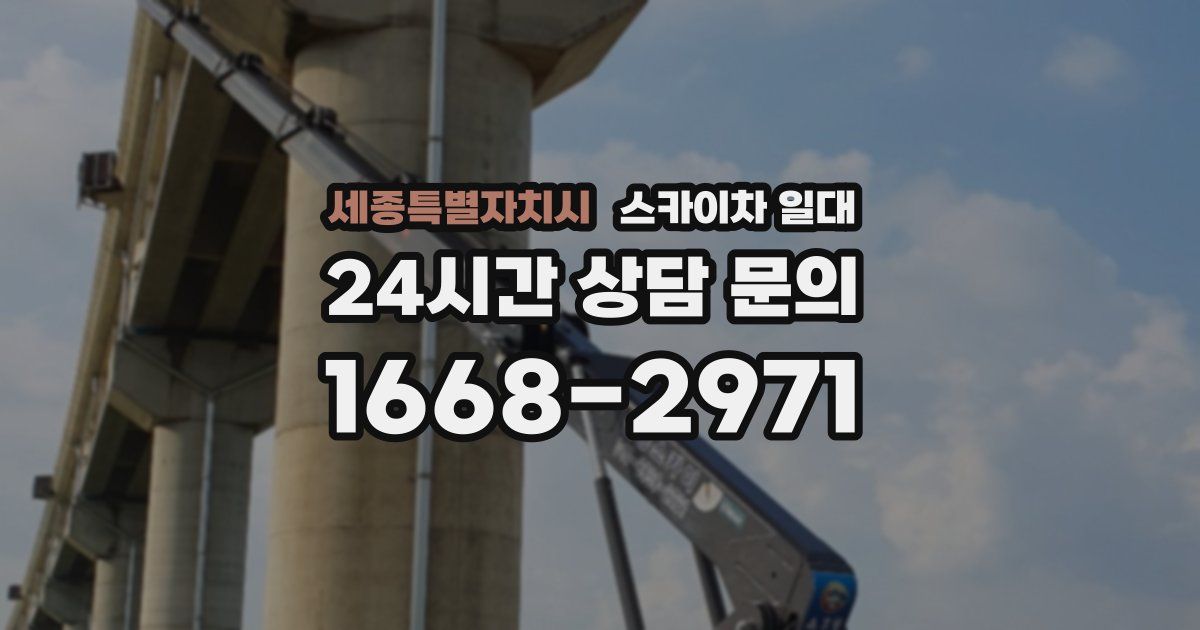 세종특별자치시 스카이차 일대