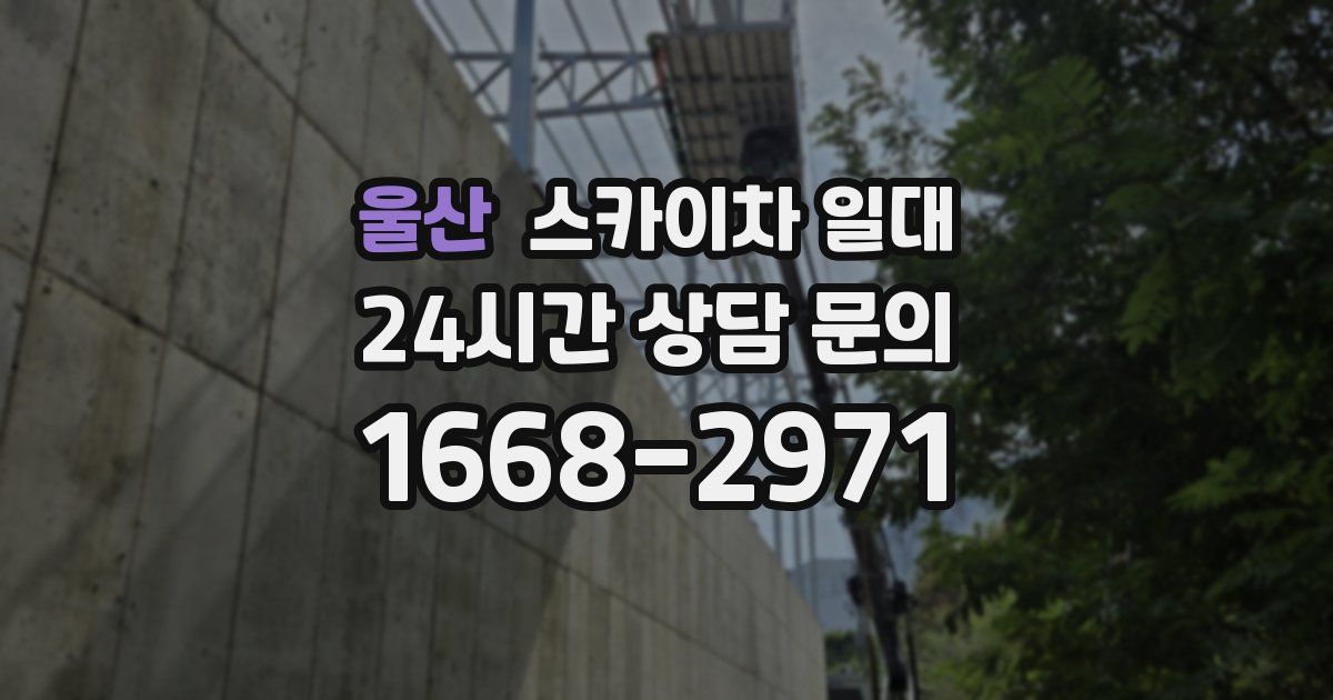 울산 스카이차 일대