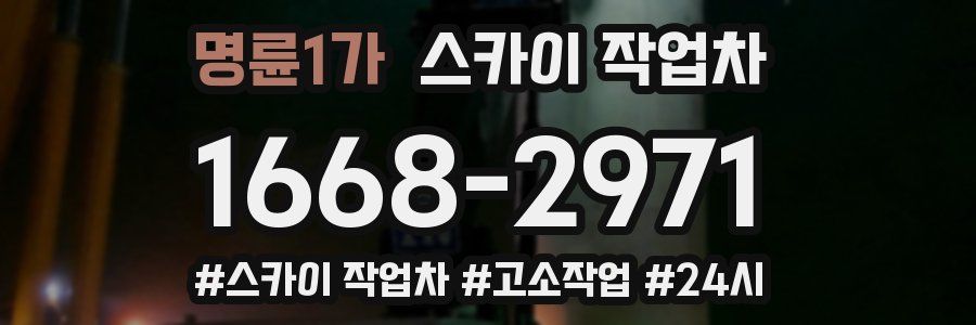 명륜1가 스카이 작업차