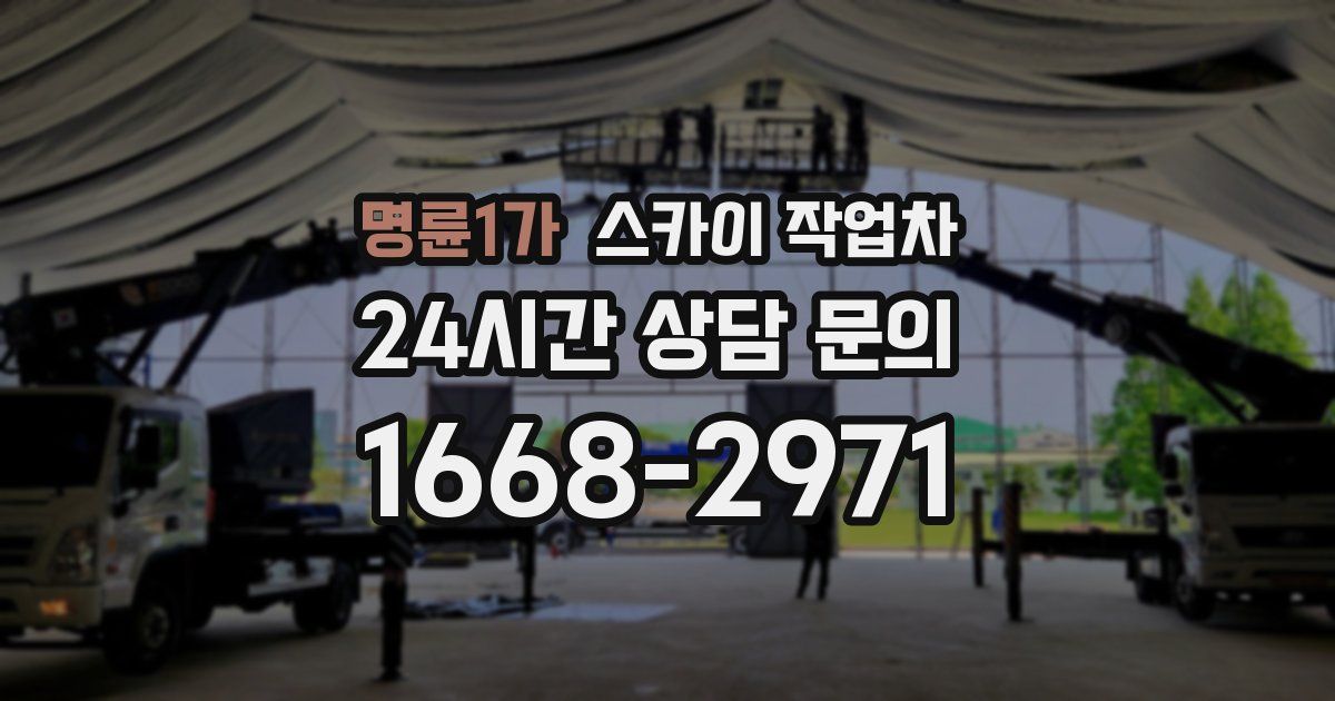 명륜1가 스카이 작업차