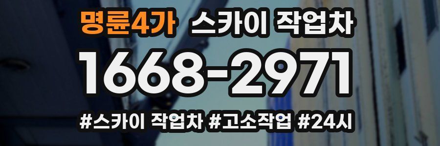 명륜4가 스카이 작업차