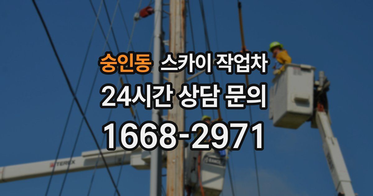 숭인동 스카이 작업차