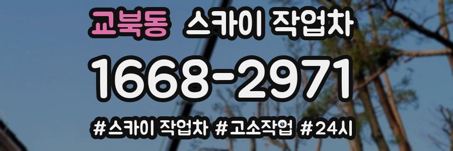 교북동 스카이 작업차