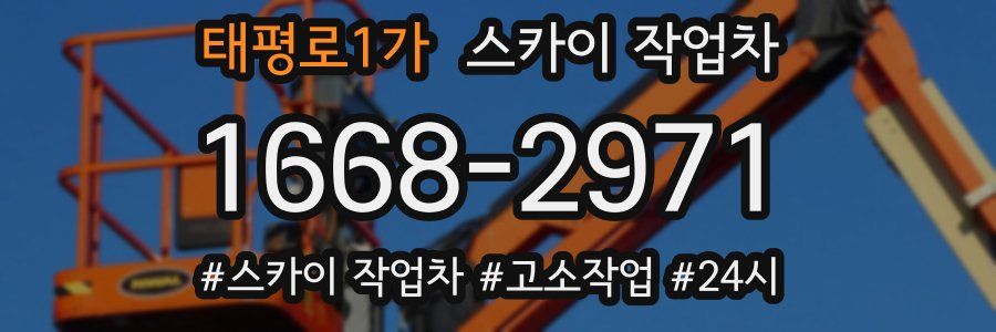 태평로1가 스카이 작업차