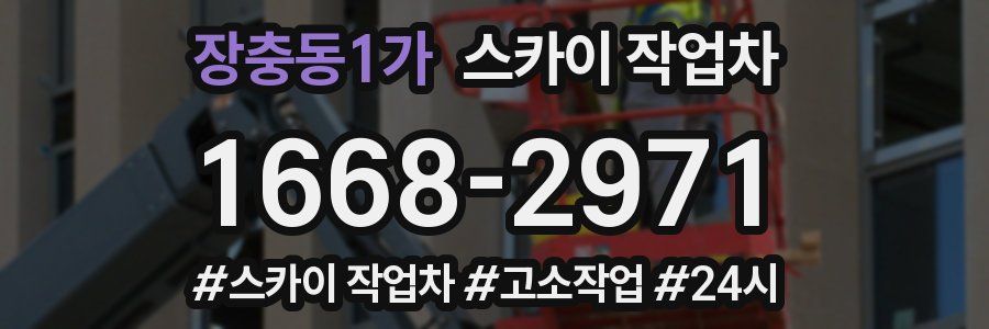 장충동1가 스카이 작업차