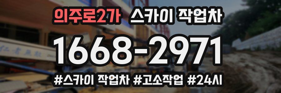 의주로2가 스카이 작업차