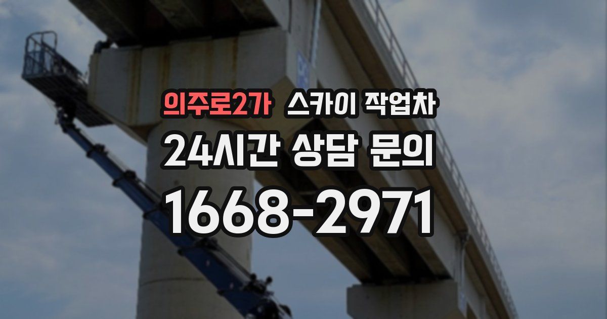 의주로2가 스카이 작업차