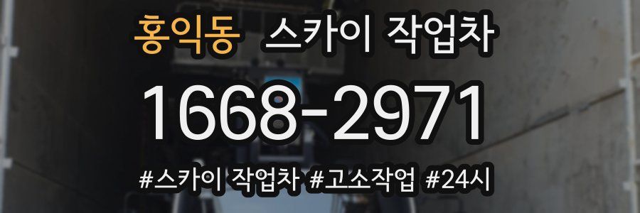 홍익동 스카이 작업차