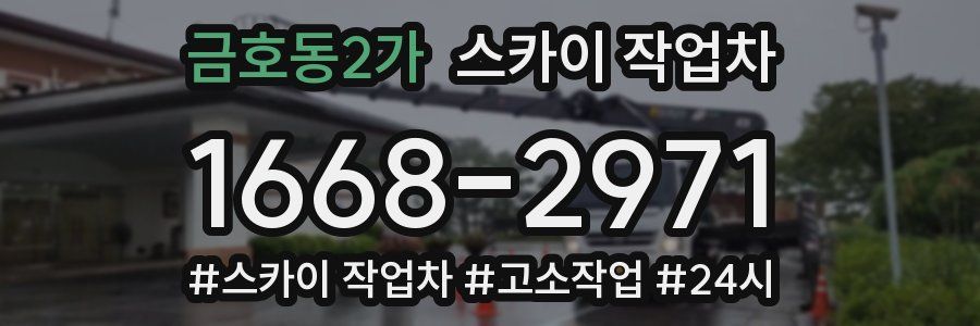 금호동2가 스카이 작업차