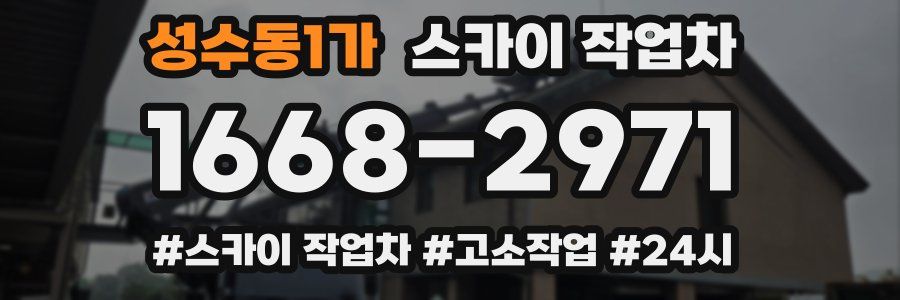 성수동1가 스카이 작업차