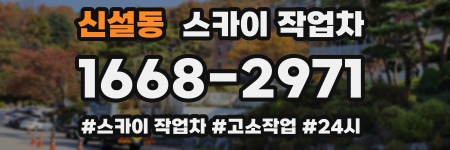 신설동 스카이 작업차