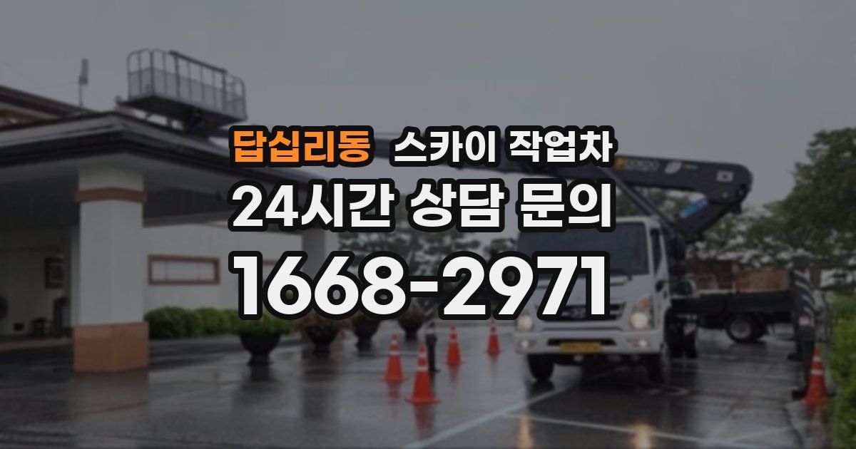답십리동 스카이 작업차