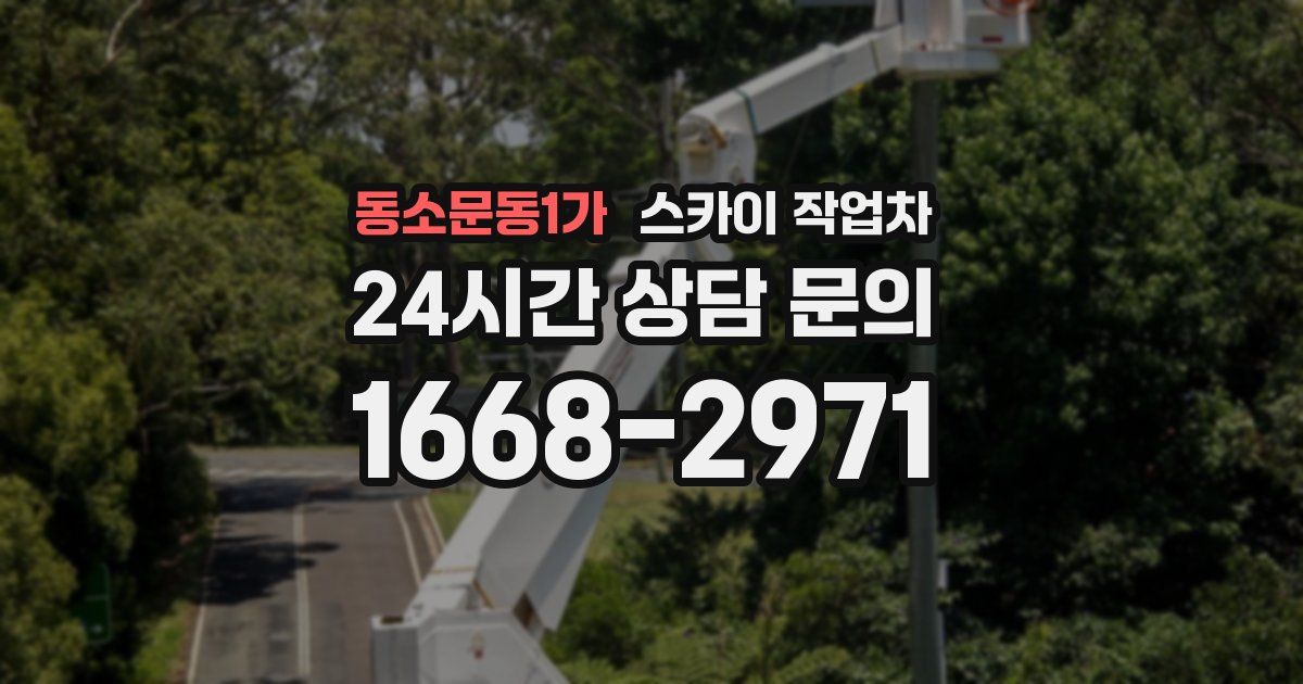 동소문동1가 스카이 작업차