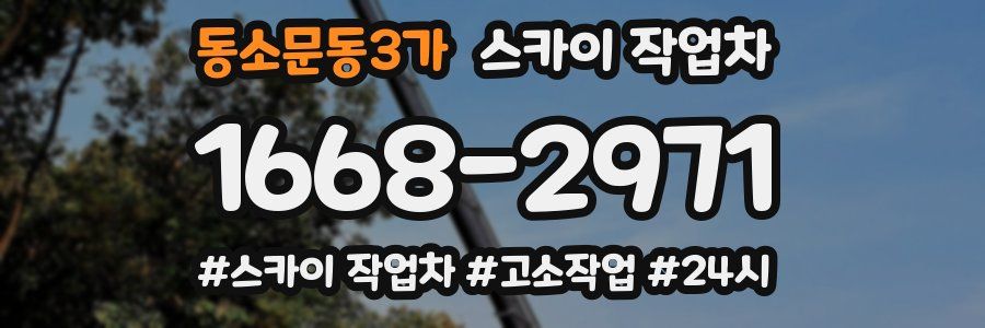 동소문동3가 스카이 작업차