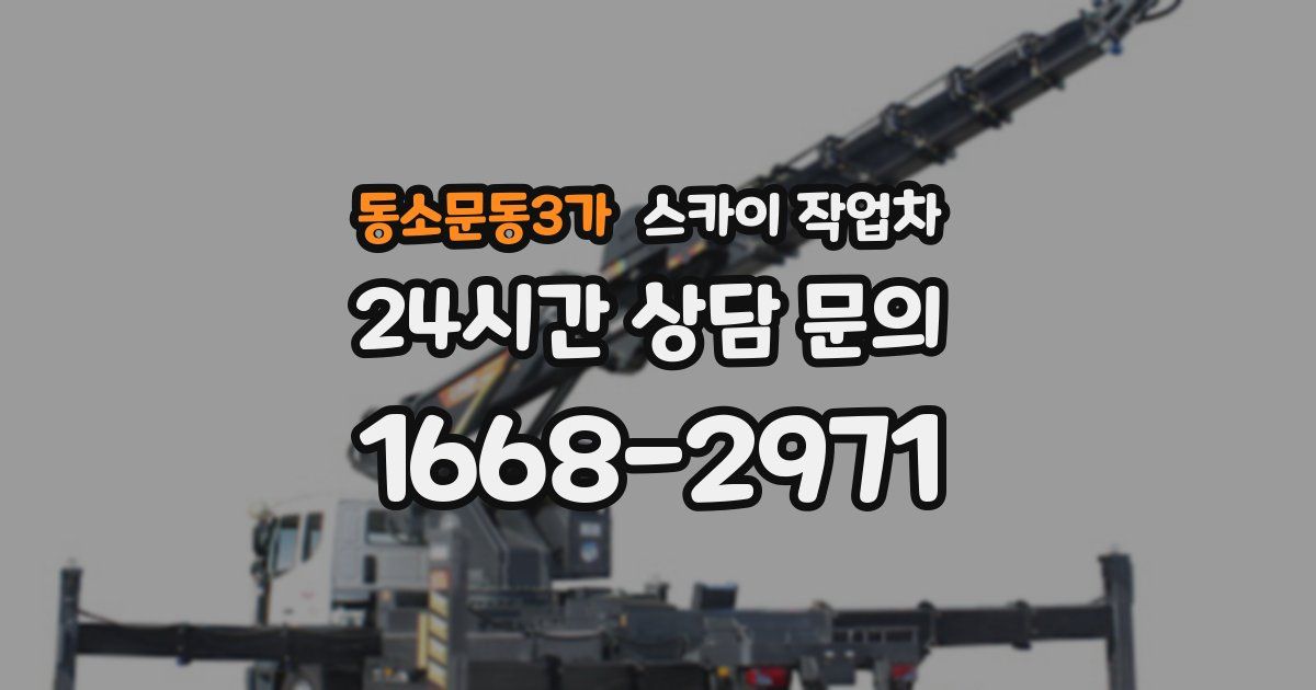 동소문동3가 스카이 작업차
