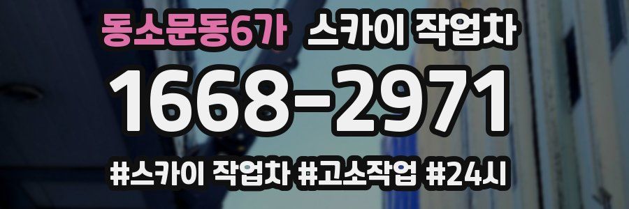 동소문동6가 스카이 작업차