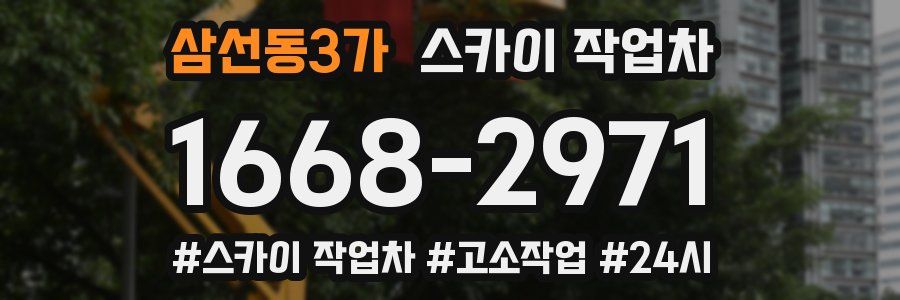 삼선동3가 스카이 작업차