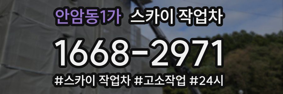 안암동1가 스카이 작업차