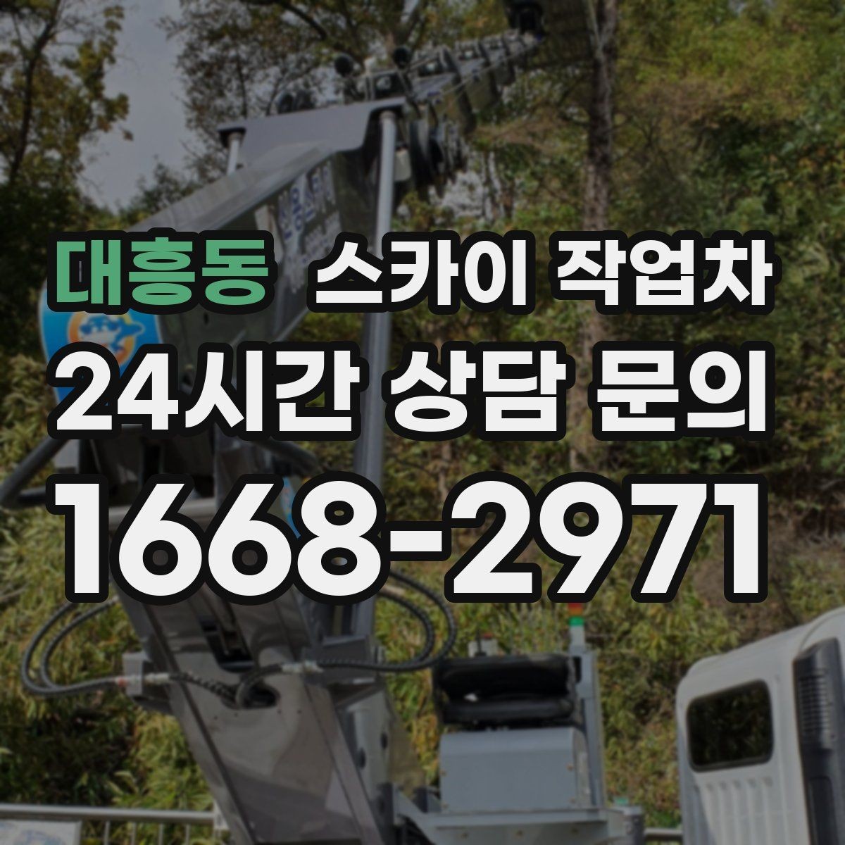 대흥동 스카이 작업차 높이와 위치만 알면 상담이 빨라집니다