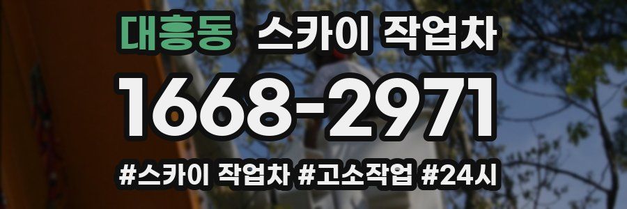대흥동 스카이 작업차