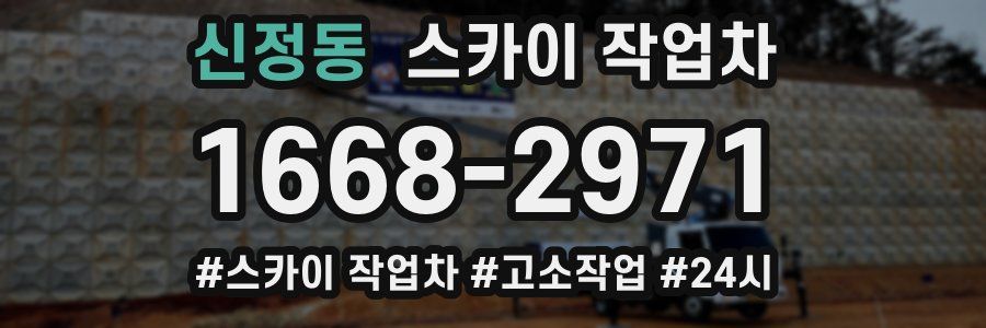 신정동 스카이 작업차