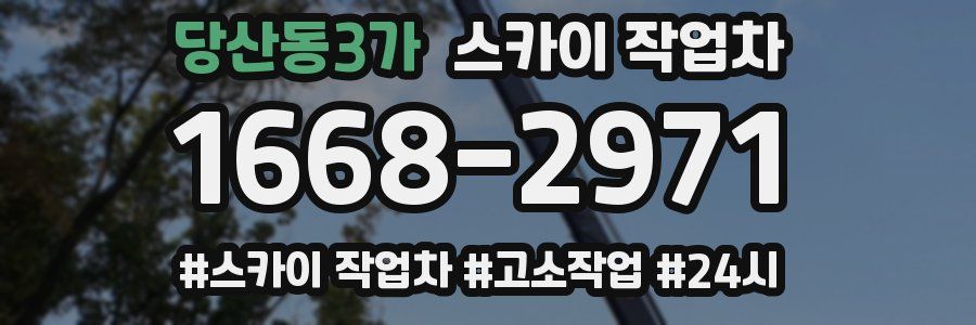 당산동3가 스카이 작업차
