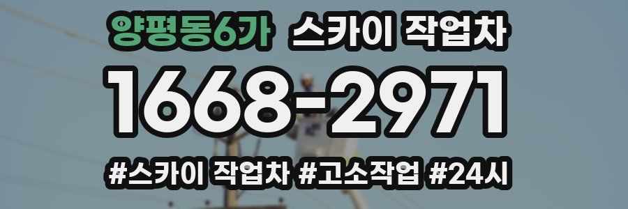 양평동6가 스카이 작업차