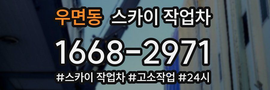 우면동 스카이 작업차