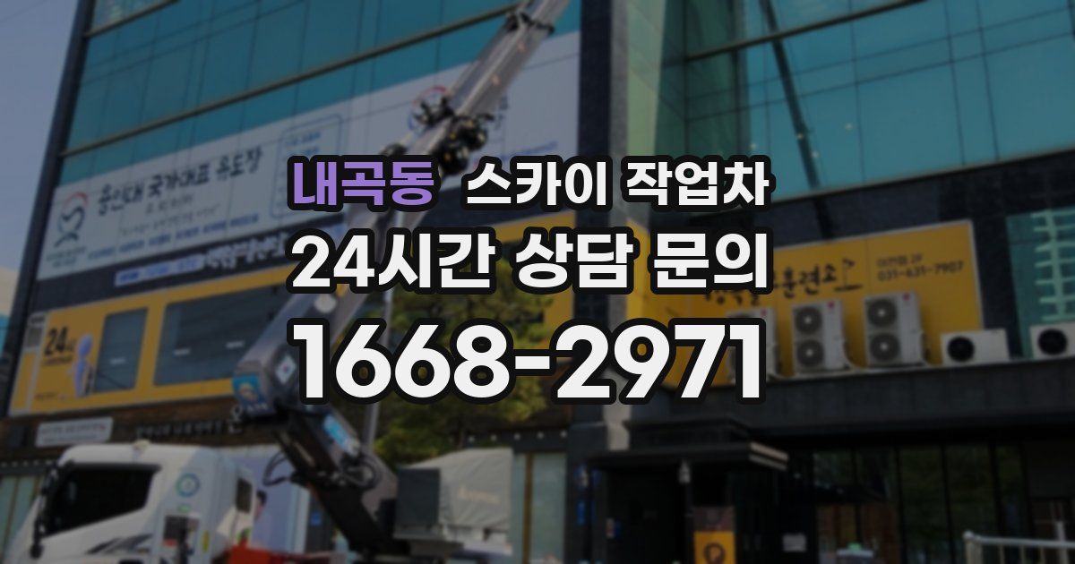 내곡동 스카이 작업차