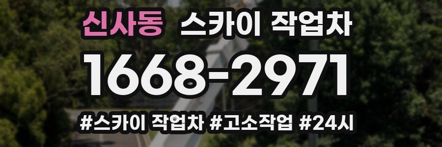 신사동 스카이 작업차