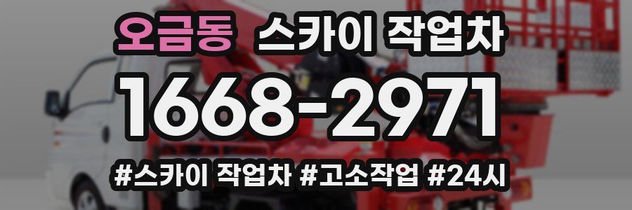 오금동 스카이 작업차
