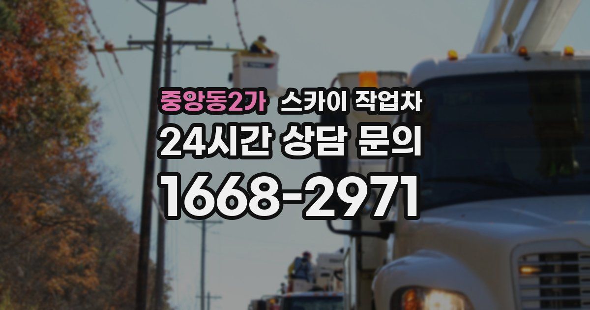 중앙동2가 스카이 작업차